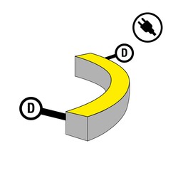 SLC napájení pro LED pásek NeonFlex 230V Side-Bend Mono D