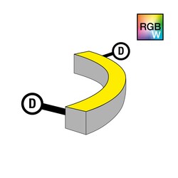 SLC napájení pro NeonFlex 24V Side-Bend RGBW D