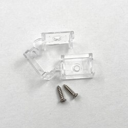 SLC montážní držáky pro 230V LED pásky čiré 2x