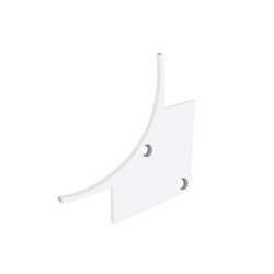 SLC koncovka pro profil Pro C4 bílá 2x