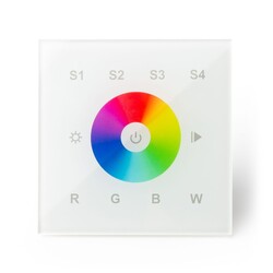 SLC DMX RGBW Master 1 zóna 230V dotykový nástěnný panel DMX_512 IP20