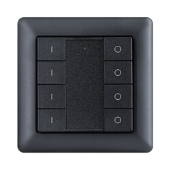 SLC SmartOne Zigbee 4CH nástěnný panel IP20 černý