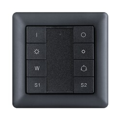 SLC SmartOne Zigbee RGB/RGBW nástěnný panel IP20 černý