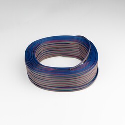 SLC LS kabel 4x0,35mm2 RGB 100m/role IP54