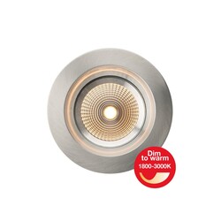SLC vestavné LED svítidlo OneSoft DTW pr.68-83 mm hliník 435lm 1800-3000K Ra90 DALI IP54/IP20 36°