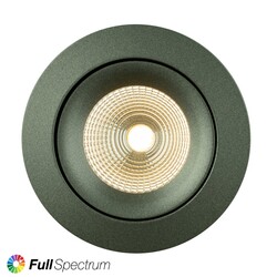 SLC vestavné LED svítidlo One360 SL Full Spectrum pr.68-83 mm zelené 516lm 3000K Ra97 DALI IP44/IP20 36°