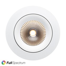 SLC vestavné LED svítidlo One360 SL Full Spectrum pr.68-83 mm bílé 467lm 2700K Ra97 DALI IP44/IP20 36°