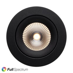 SLC vestavné LED svítidlo One360 Full Spectrum 8 W 220-240 V 2700 K stmívatelné Ra97 IP44 36° černé