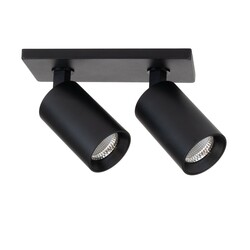 SLC vestavné stropní LED svítidlo Art 2x10 W 220-240 V 3000 K stmívatelné 36° Ra90 černé