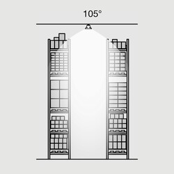 SLC Fender 105° 1500 čočky čirá