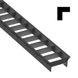 SLC LED svítidlo Click mřížka L spojka černá