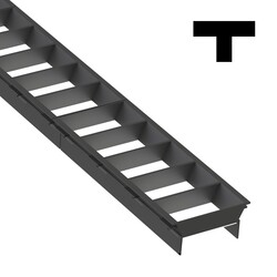 SLC LED svítidlo Click mřížka T spojka černá