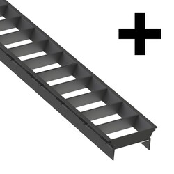 SLC LED svítidlo Click mřížka X spojka černá