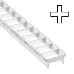 SLC LED svítidlo Click mřížka X spojka bílá