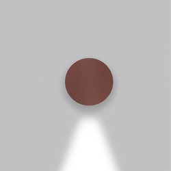 Artemide venkovní nástěnné svítidlo Effetto Round 1 4,5 W 220-240 V 3000K rust