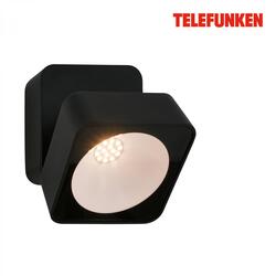 BRILONER TELEFUNKEN LED venkovní nástěnné svítidlo, ochrana proti stříkající vodě, bez vypínače, 3000K teplá bílá, černé 322005TF