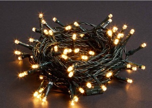 LED Twinkle-světelný řetěz s animaceni, vnitřní, 10 m, teplá bílá