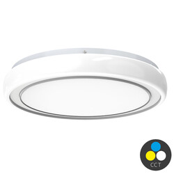 Ecolite LED stropní svítidlo RC průměr 38,5cm 30W+6W 3CCT IP20 2700lm bílá WCJ385-36W/RGBW