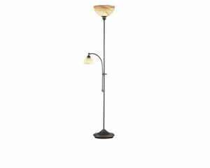 WOFI Stojací lampa LACCHINO 2x E27, E14 max. 150 W + max. 40 W antick WO 3128.02.09.0000 14