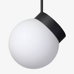 LUCIS závěsné svítidlo POLARIS ZTR 8,4W LED 4000K sklo černá opál ZTR.L2.200.45M DALI2 DALI
