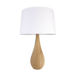 VÝPRODEJ VZORKU ZUMALINE Stolní lampa TUREEN 4112245 dřevo, látka 1xE27 60W 35cm