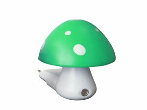 ACA Dětské svítidlo do zásuvky Houba, zelená barva 846LED4SG S