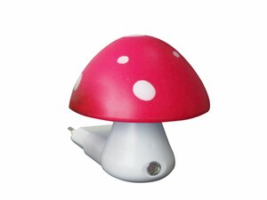 ACA Dětské svítidlo do zásuvky Houba, růžová barva 846LED4SP 10