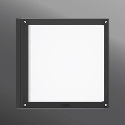 LIGMAN Stropní / nástěnné svítidlo PALETTA 3 LED 20W 496lm 3000K IP65 265x265mm černá RAL9011 VÝPRODEJ VZORKU