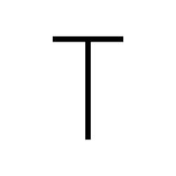 Artemide Alphabet of Light - velké písmeno T 1201T00A