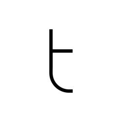 Artemide Alphabet of Light - malé písmeno t 1202t00A