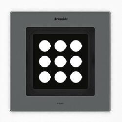 Artemide Ego Flat 220 downlight čtverec EL 3000K Inox IK10 T42016ELPTW00