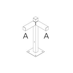 Artemide Walking - stojna 600 - 2x90d hlavy - A 60h T4505B30