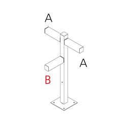 Artemide Walking - stojna 900 - 3x180d hlavy - A 90h + B 60h T4506H30