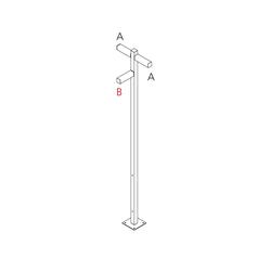 Artemide Walking - stojna 2500 - 3x180d hlavy - A 90h + B 60h T4507H30