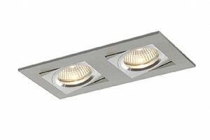 BPM Vestavné svítidlo Aluminio Plata, kartáč.hliník 6LEDx3W, 230V 3001LED1.D40.3K