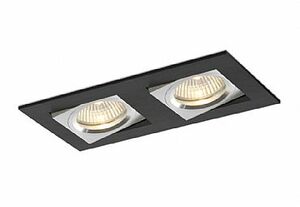 BPM Vestavné svítidlo Aluminio Negro, černá, 6LEDx3W, 230V 4827 3003LED2.D40.3K