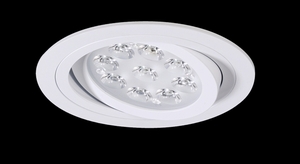 BPM Vestavné svítidlo Aluminio Blanco, bílá, 9LEDx3W, 12V 4271LED.D40.3K