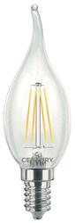 CENTURY LED FILAMENT SVÍČKA PLAMEN ČIRÁ 4W E14 2700K 470Lm 360d 35x118mm IP20 CEN INM1C-041427