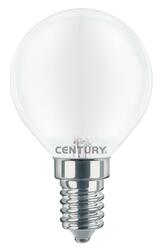 CENTURY LED FILAMENT MINI GLOBE SATEN 4W E14 6000K 470Lm 360d 45x80mm IP20 CEN INSH1G-041460