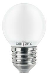 CENTURY LED FILAMENT MINI GLOBE SATEN 4W E27 4000K 470Lm 360d DIMM 45x72mm IP20 CEN INSH1GD-042740