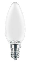 CENTURY LED FILAMENT SVÍČKA SATÉN 4W E14 3000K 470Lm 360d 35x97mm IP20 CEN INSM1-041430