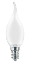 CENTURY LED FILAMENT SVÍČKA PLAMEN SATÉN 4W E14 6000K 470Lm 360d 35x118mm IP20 CEN INSM1C-041460