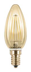 CENTURY LED FILAMENT SVÍČKA EPOCA 4W E14 2200K 320Lm 360d 35x97mm IP20 CEN INVM1-041422