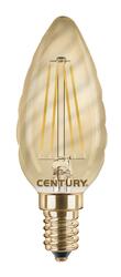 CENTURY LED FILAMENT SVÍČKA TWIST EPOCA 4W E14 2200K 320Lm 360d 35x97mm IP20 CEN INVTOR-041422