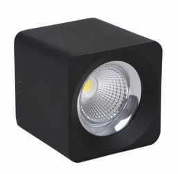 CENTURY Stropní SVÍTIDLO LED QUBE ČERNÉ 131x131x133mm 25W/230VAC 4000K 2500Lm 45d IP20 CEN QBNE-2513140