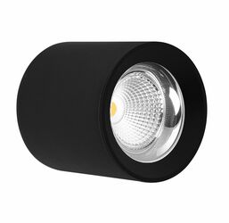 CENTURY Stropní SVÍTIDLO LED RONDO ČERNÉ 90x90mm 10W/230VAC 4000K 800Lm 45d IP20 CEN RNDNE-109040