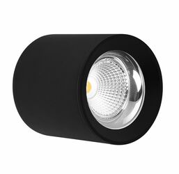 CENTURY Stropní SVÍTIDLO LED RONDO ČERNÉ 110x123mm 15W/230VAC 4000K 1350Lm 45d IP20 CEN RNDNE-1511040