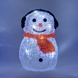 DecoLED LED světelný sněhulák - 15 cm 4