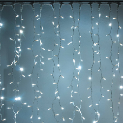 DecoLED LED světelný závěs - 1x1,5m, studená bílá, 150 diod 4
