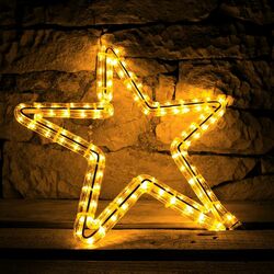 LED světelný motiv hvězda, pr. 40cm, teple bílá
